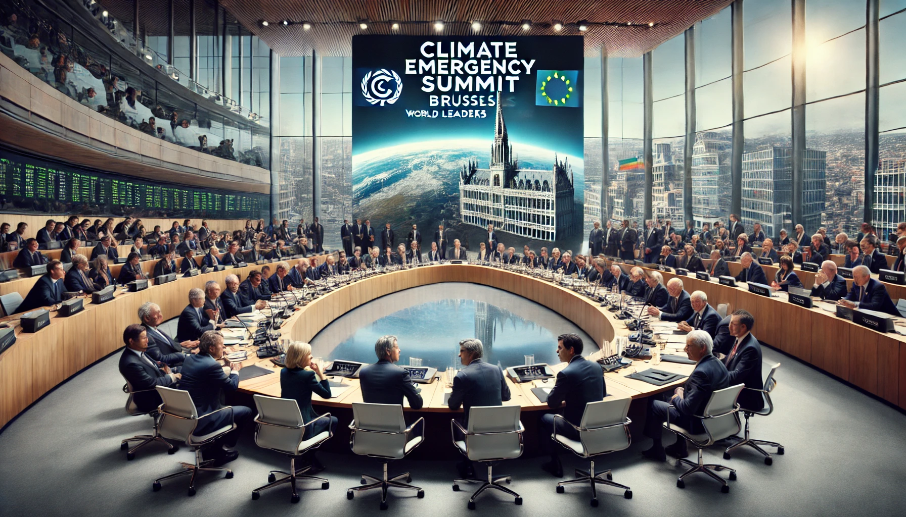 قمة الطوارئ المناخية في بروكسل تشهد التزام قادة العالم بتحقيق الحياد الكربوني